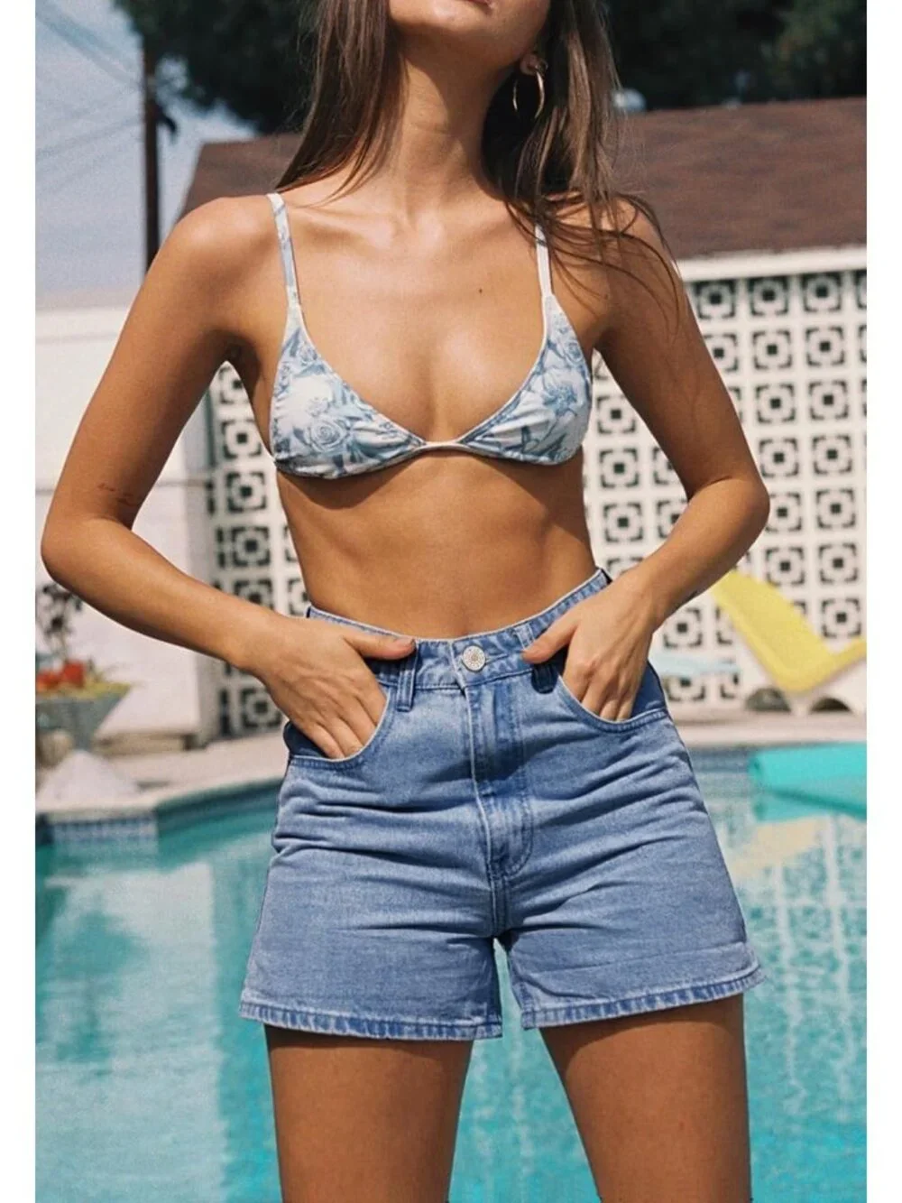 Women's black Summer Comfortable Stretchy Denim Casual Hot Short Jort Jean